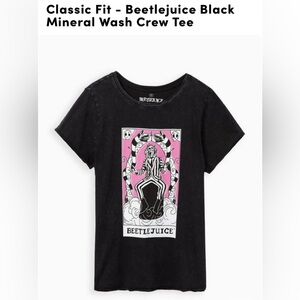 Torrid Black and Pink Beetlejuice Tee